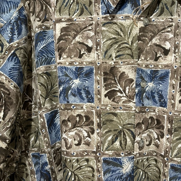 NWT St. John’s Bay Men's Short Sleeve Button Up Shirt Tropical Vacation Size 3XL - Picture 11 of 12